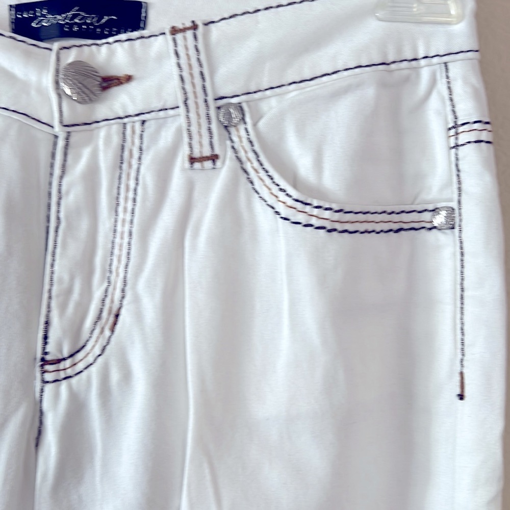 Cache Contour Collection White Bootcut Pants, Sz 4 - image 2